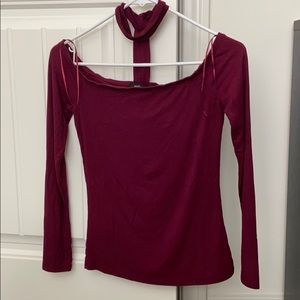 Forever 21 Boat neck top with attached halter